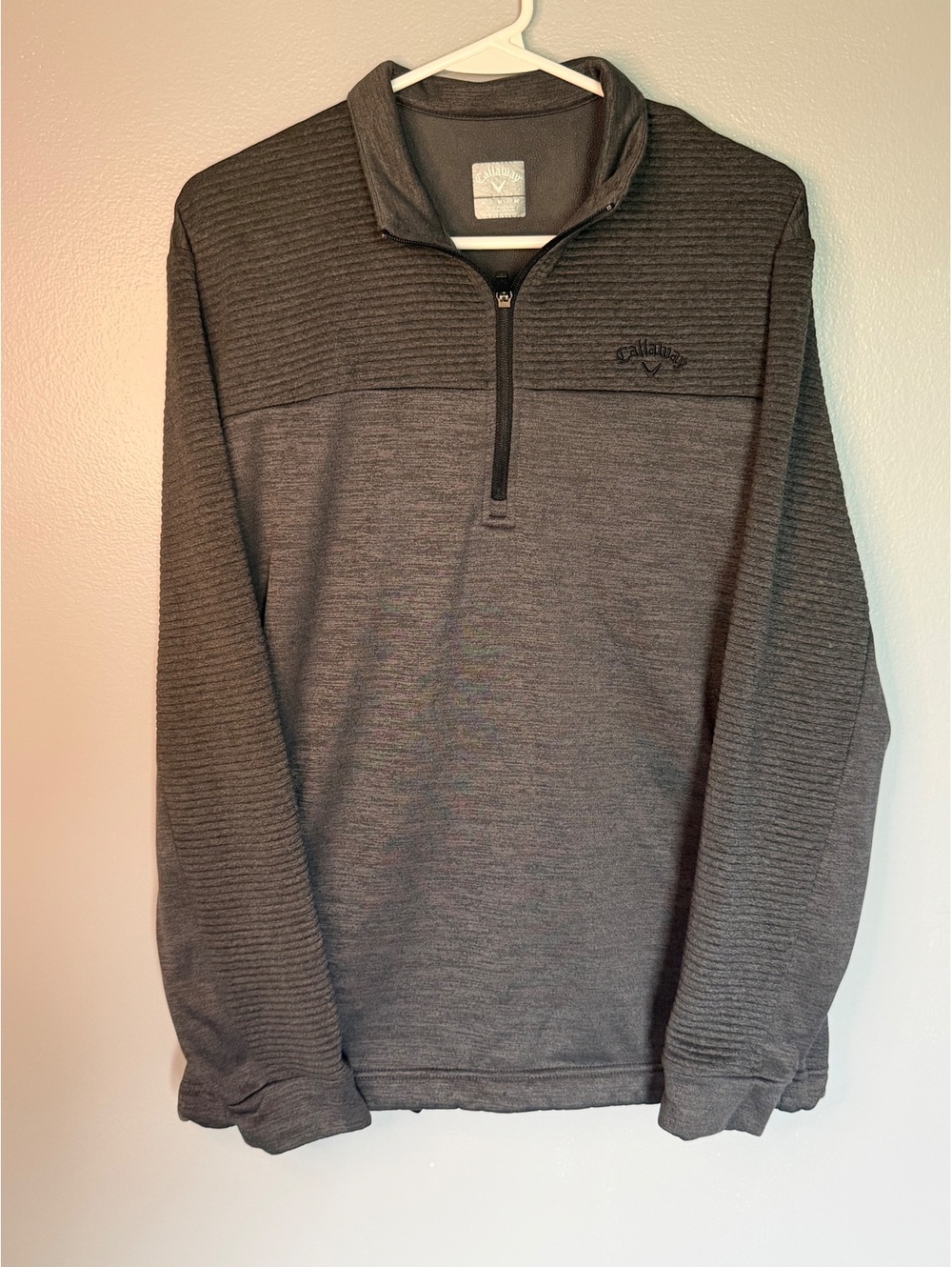 Callaway Men's Gray Half-Zip Pullover Sweatshirt Medium